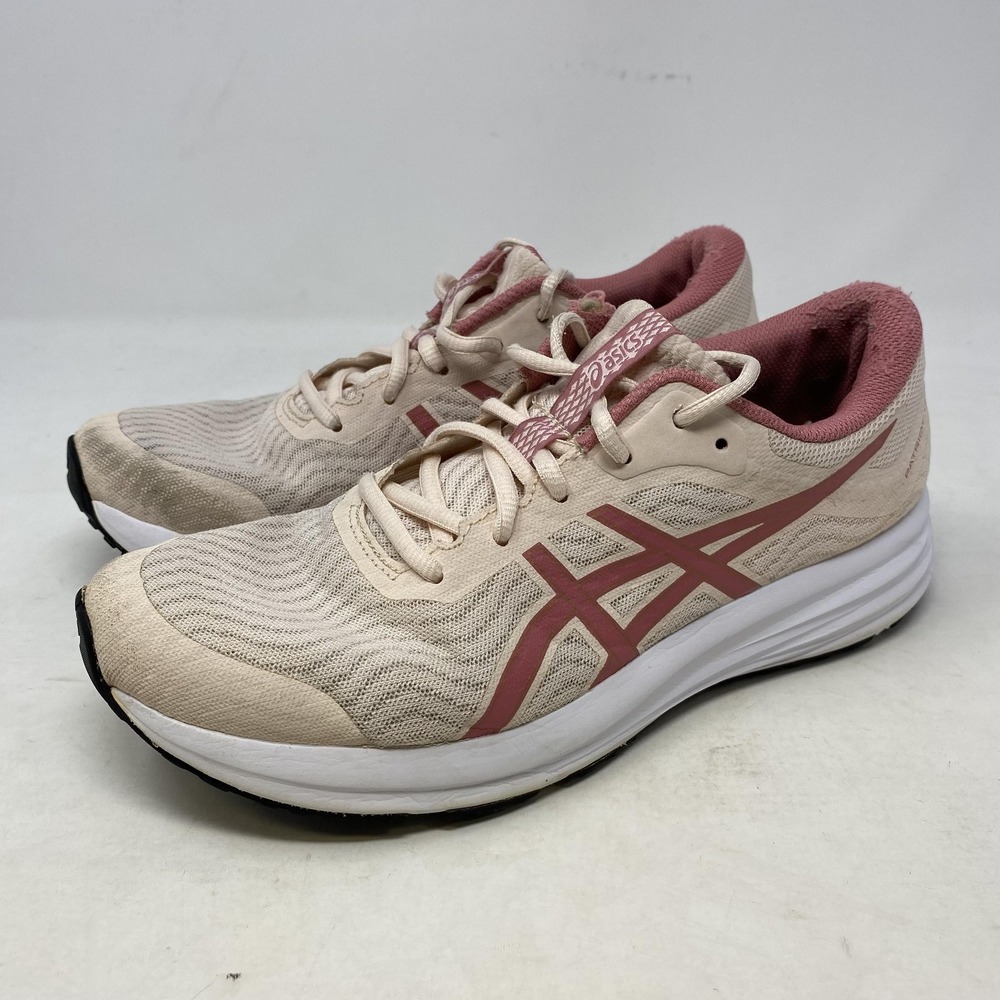 ASICS Running Shoes Womens Size 9 Pink Beige Patriot 12 Lace Up 1012A705‎